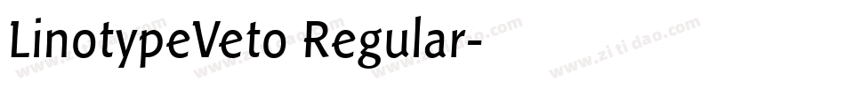 LinotypeVeto Regular字体转换